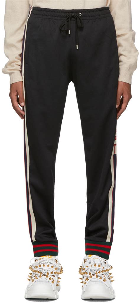 gucci black logo lounge pants|Gucci original logo.